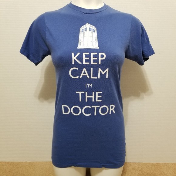 Doctor Who shirt Small Keep Calm I'm The Doctor graphic tv show fandom merch - Picture 1 of 10